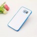 Samsung Galaxy S6 - Clear PC TPU Bumper Shock-Absorption Anti-Scratch Phone Protective Cover Case - Blue